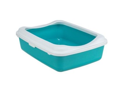 Bồn cầu cho mèo CLASSIC, có vành, 37 x 15 x 47 cm, dầu hỏa/trắng