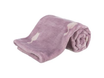 LILLY plush blanket, 70 x 50 cm, old pink
