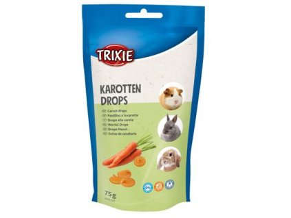 CARROT DROPS - mrkvové dropsy, maškrta pre hlodavce,75 g