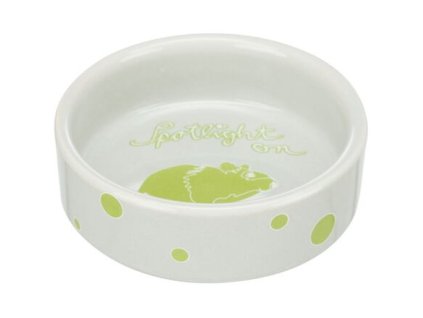 Bát sứ có chấm cho chuột hamster, 90 ml/ ø 8 cm