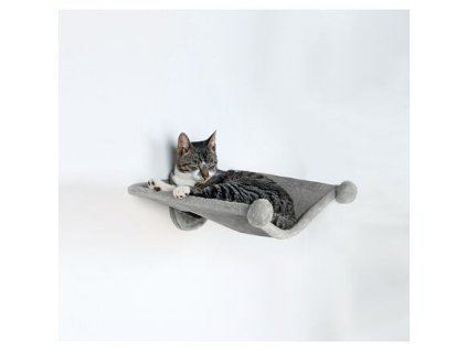 Hammock - wall-mounted bed, 42 x 41 cm, gray