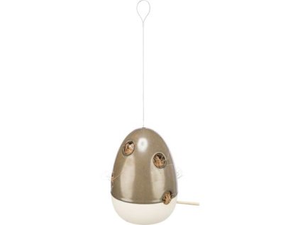 Ceramic hanging container for nesting material, 12 × 12 × 16 cm