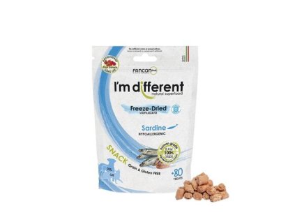 I'M DIFFERENT SNACK Sardynki - przysmak liofilizowany, 40 g