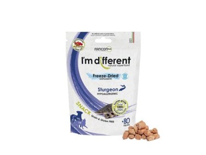 I'M DIFFERENT SNACK Jesiotr - przysmak liofilizowany, 40 g