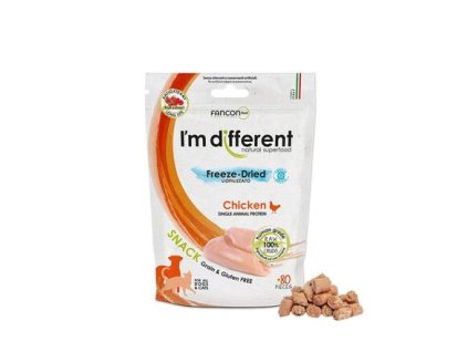 I´M DIFFERENT SNACK kura - mrazom sušená maškrta, 40 g