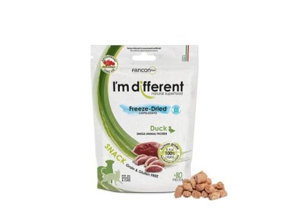 I´M DIFFERENT SNACK kačica - mrazom sušená maškrta, 40 g