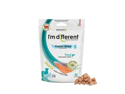 I'M DIFFERENT SNACK Pstrąg - przysmak liofilizowany, 40 g