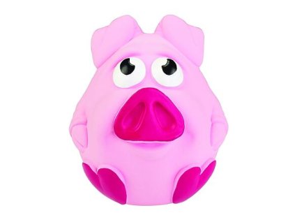 Prasátko s reálným zvukem 11 cm, latex, HipHop Dog