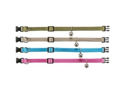 Elastyczna obroża dla kotów z dzwonkiem, różne kolory