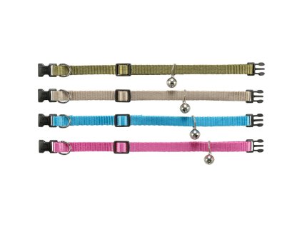 Elastic collar for cats, with bell, different colors