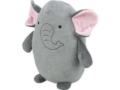 Plush elephant with memory effect 27 cm, gray