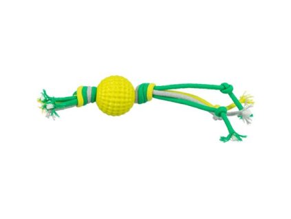 Game ball on ropes, Ø 9 x 44 cm, TPR/polyester