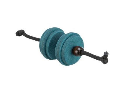 CityStyle DUMB on a cable, toy for cats, 13 cm, felt/wood