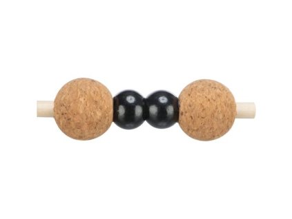 CityStyle DUMB with balls, toy for cats, 3 x 10 cm, cork/wood