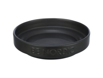 BE NORDIC shallow ceramic bowl, 0.3l / 16 cm, black