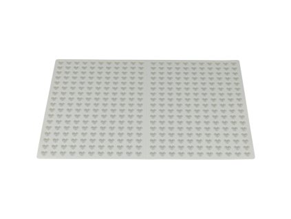 Thảm nướng bánh HEART, 38 x 28 cm, silicone, màu hồng