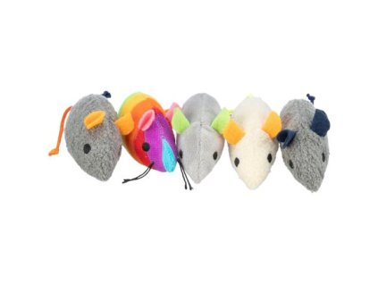 Plüschmaus mit Katzenminze, 7 cm, verschiedene Farben