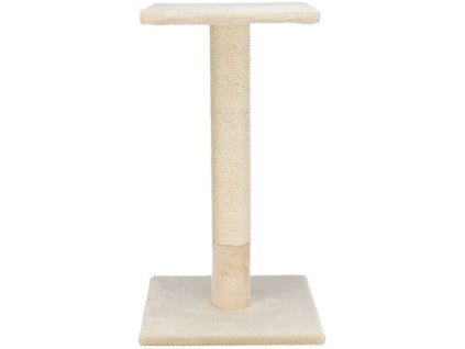 Škrabací sloupek BEANA s odpočívadlem, 9 cm / 69 cm, sisal/plyš, béžová
