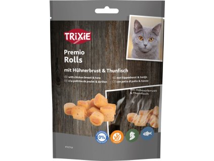 PREMIO Chicken & Tuna Rolls - Roladki z tuńczykiem i kurczakiem, 50 g