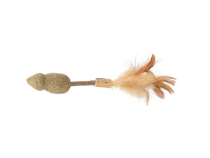 Lollipop MOUSE with Matatabi and feathers, 20 cm