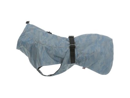 Reflexní pláštěnka LUNAS, L: 62  cm, stříbřitě-modrá - ZRUŠENO (Provedení L: 55cm, hruď:50-96cm, krk:58cm)