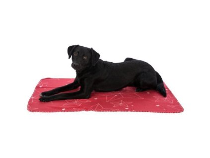 Xmas vianočné fleecová deka LUCIANO, mix farieb (červená, piesková, zelená)