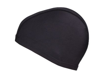 Polyester Cap plavecká čepice černá balení 1 ks