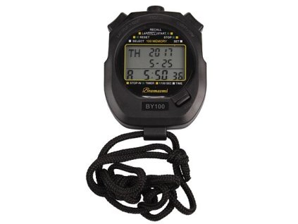 BY100 stopwatch with 100 split times package 1 pc