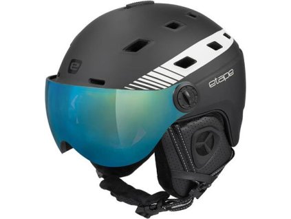 Mũ bảo hiểm trượt tuyết Davos PRO màu đen-trắng chu vi 58-61