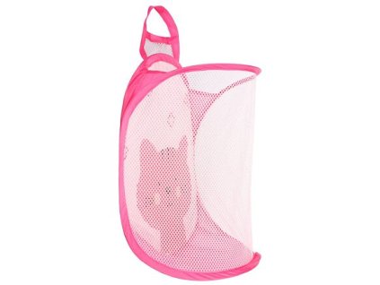 Giỏ treo Giỏ đựng đồ gấp màu hồng gói 1 chiếc