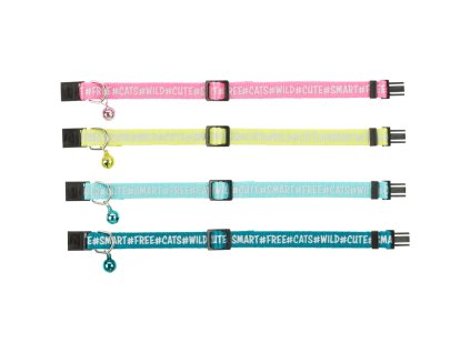 Vòng cổ mèo nylon, họa tiết phản quang TRIXIE