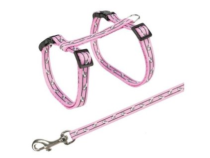Harness with leash for a cat - motif 27-45cm/10mm 1.20m