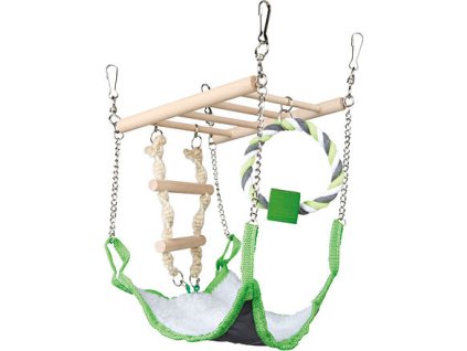 Thang treo kèm giường và vòng bông đuổi chuột