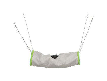 Nylon tunnel with fur for ferrets, hanging in a cage 20x45cm