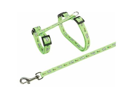Harness with leash for rabbit - motif 25-44/1cm 1.25m