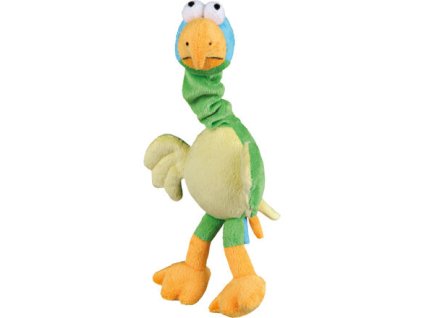 Plyšový pták s natahovacím krkem, se zvukem 30 cm