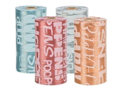 Replacement color bags for droppings M 8 rolls of 20 pcs