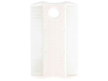 Hřeben plastový velmi jemný na blechy a prach 9 cm