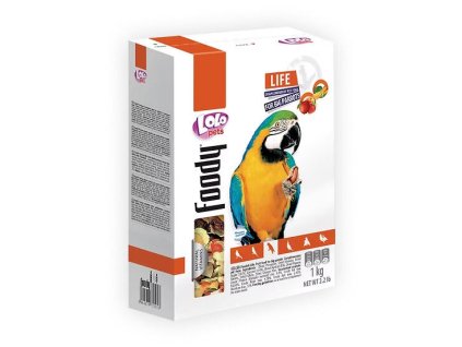LOLO BASIC Gemüse-/Obstfutter für große Papageien 900 g IM ANGEBOT