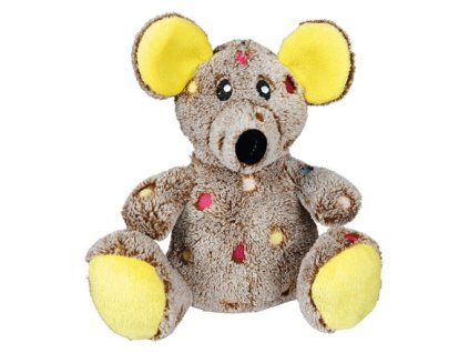 Plush mouse with dots 17 cm