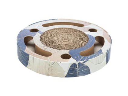 Kratztrommel mit Spielzeug 33 cm blau