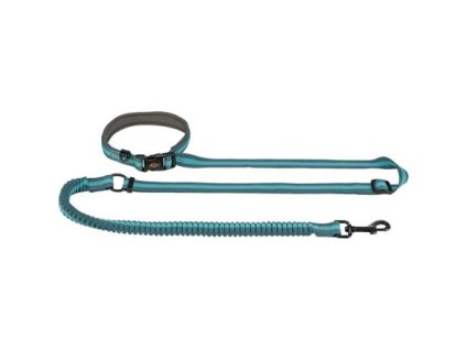 Joggingleine 1,33-1,80 m/20 mm Graphit/Papaya