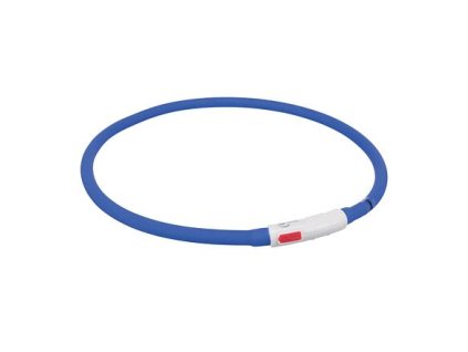 Flash USB luminous collar XS-XL 70 cm / 10 mm, - royal blue (RP 2.10 CZK)
