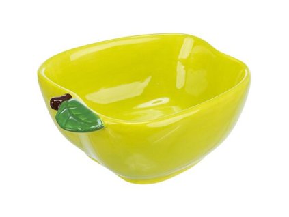 Keramická miska JABLKO (morče,králík), 180 ml/ 12 x 11 cm, zelená