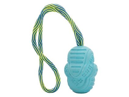 Throwing training Fetch with fibers from rice husks, on a 8/30 cm HipHop rope