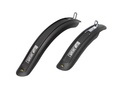Gear 1.1 Set Schutzbleche für das Fahrrad, schwarz, Paket 1 Paar
