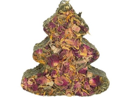 Xmas TREE - Weihnachtsbaum mit Karotten/Blumen für Nagetiere, 90 g