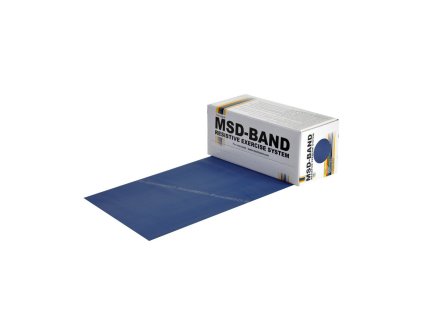 MSD BAND MSD-BAND Übungsband, 5,5 m extra steif, blau (Box)