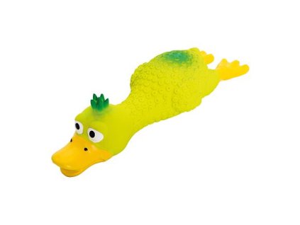 Plucked Crested Duck Lying Down With Sound 18cm Green HipHop