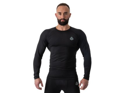 Pánské tréninkové tričko DBX BUSHIDO Rashguard RSL Black (Velikost S)